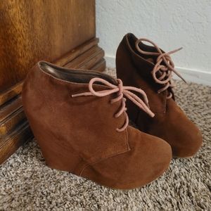 Glaze Faux leather boots Size 6